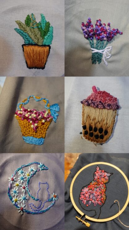 Hand-Embroidered Book Covers - Image 2